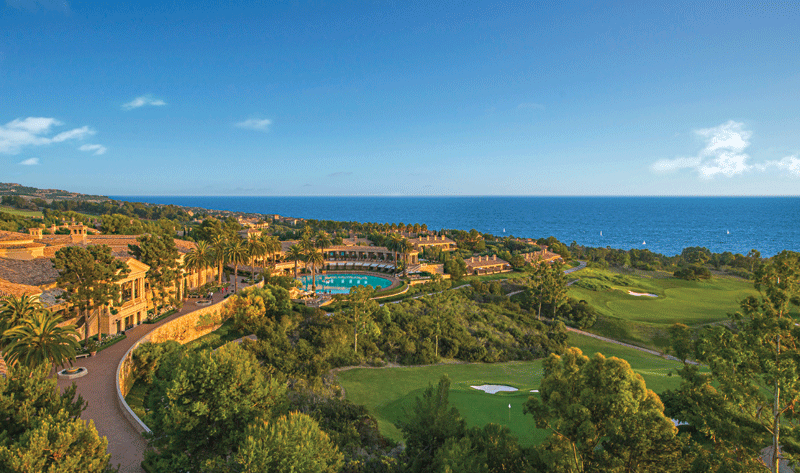 A top-shot of the resort.