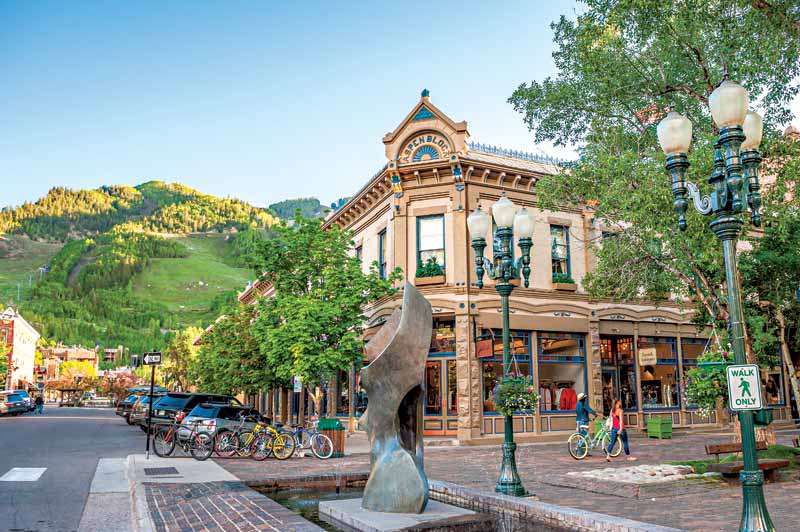 An exterior view of Aspen Block.