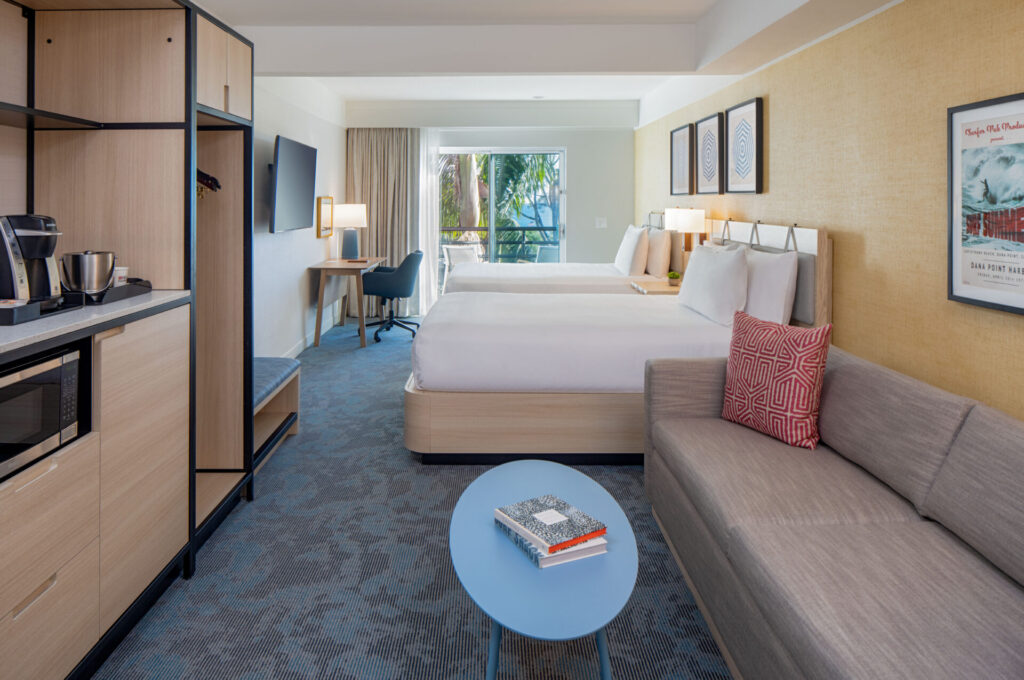 A guest room in full view.