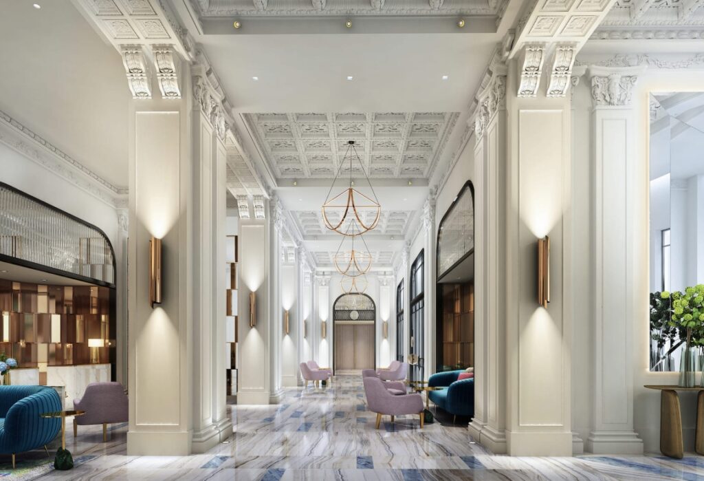 A view of the lobby. 