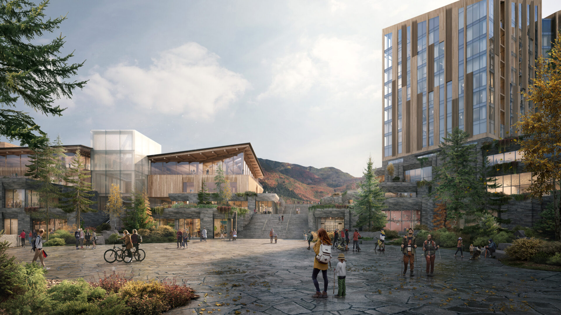 A rendering of the resort.
