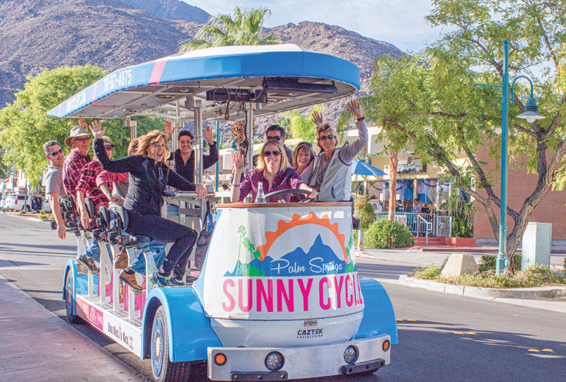 People using the limousine cycle.