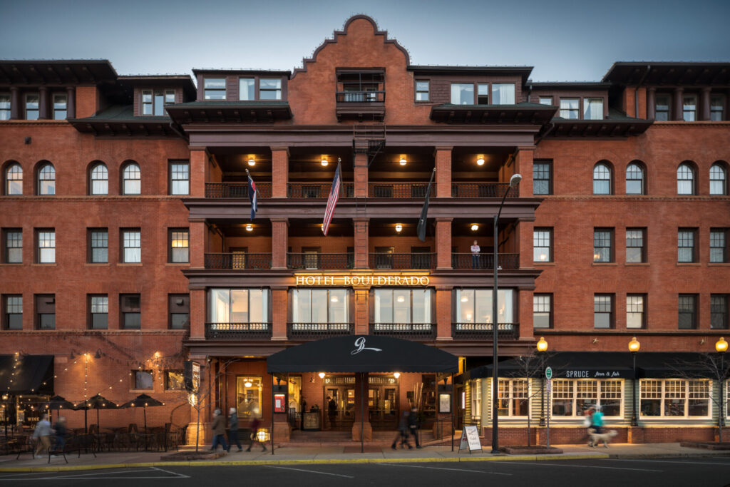 A view of the building's exterior.